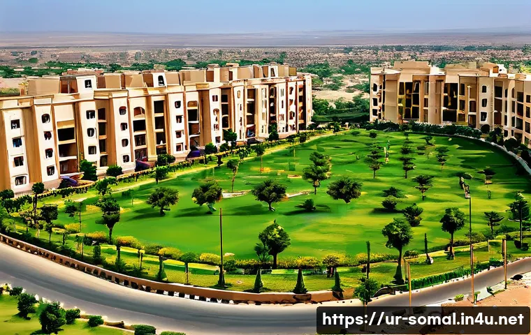 소말릴란드의 외국인 거주 지역 - A secure and peaceful residential community in Somaliland designed for foreigners, showcasing modern...