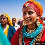 Home 23 소말릴란드의 소수 민족 - A vibrant cultural festival scene in Somaliland featuring minority communities dressed in traditiona...